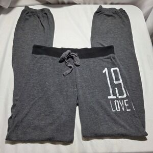 Victorias‎ Secret PINK Gray 1986 Love Pink Joggers Sweatpants Small